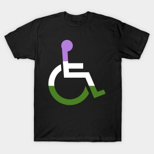 Disabled Genderqueer Pride T-Shirt